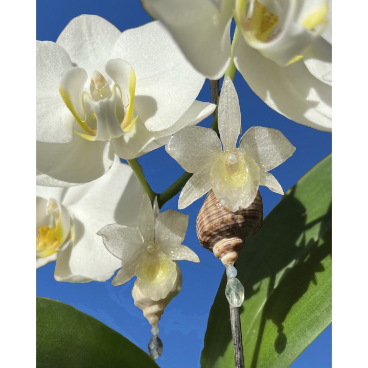 𝐷𝑎𝑢𝑔ℎ𝑡𝑒𝑟𝑠 𝑜𝑓 𝑡ℎ𝑒 𝑆𝑒𝑎- Orchid Earrings in Resin | MomaFlora