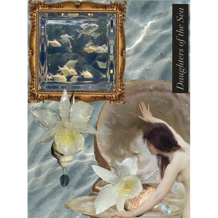 𝐷𝑎𝑢𝑔ℎ𝑡𝑒𝑟𝑠 𝑜𝑓 𝑡ℎ𝑒 𝑆𝑒𝑎- Orchid Earrings in Resin | MomaFlora