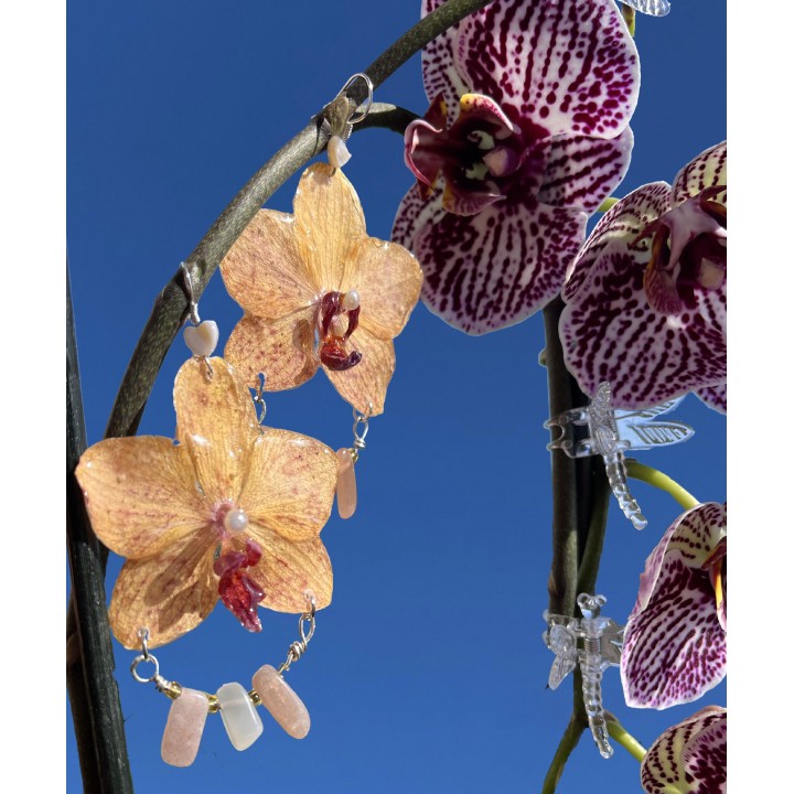 𝐶𝑜𝑟𝑎𝑙 𝑀𝑎𝑔𝑖𝑐 - Orchid Earrings